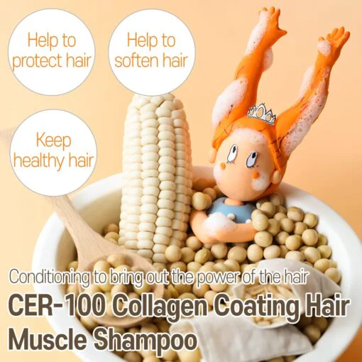 Elizavecca CER-100 Collagen Coating Hair Muscle Shampoo 500ml/16.9 fl.oz 엘리자베카 콜라겐 코팅 헤어 A+ 머슬 샴푸 CER-100 500ml - Image 6