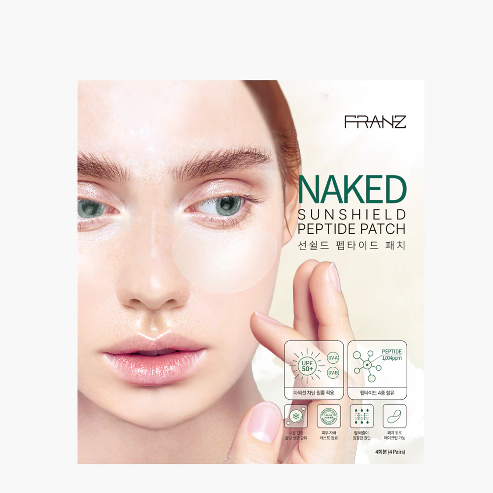 Franz Sun Block Patch Regular / Large 5ea 프란츠 네이키드 투명 자외선 차단 패치 기본형 / 라지 사이즈 5회분 - Image 2