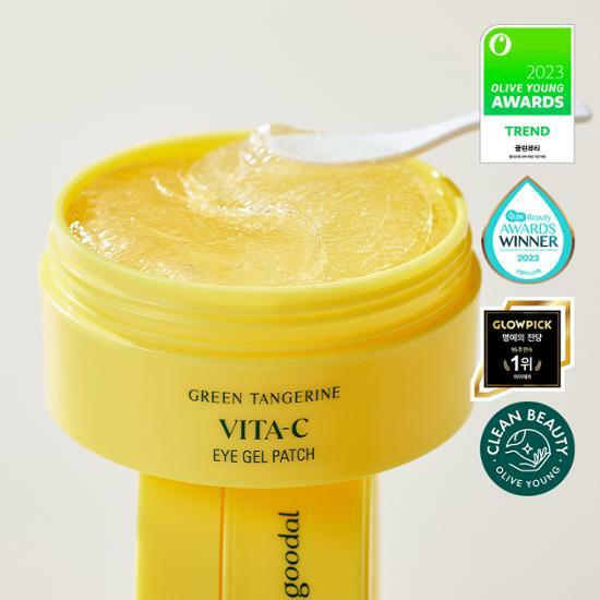 GOODAL GREEN TANGERINE VITA C EYE GEL PATCH 60pcs 구달 청귤 비타C 수분 아이 패치 60매 - Image 4