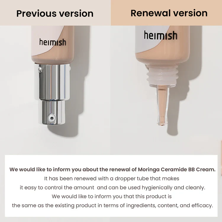 ***CLEARANCE Heimish Moringa Ceramide BB Cream 30g / 1.05oz 헤이미쉬 모링가 세라마이드 BB 크림 30g / 1.05oz - Image 10
