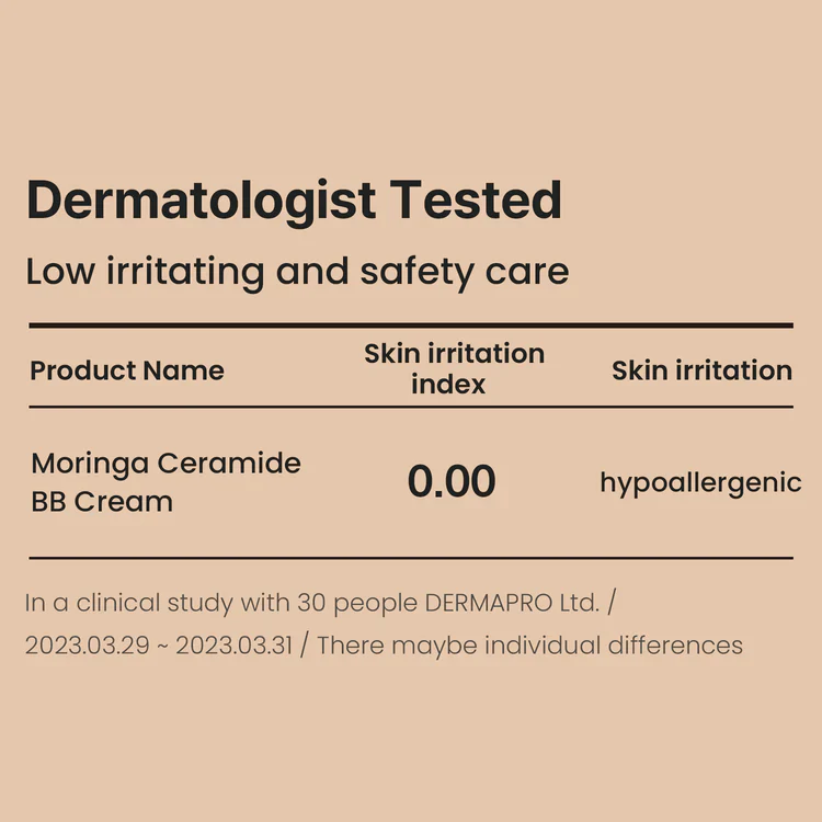 ***CLEARANCE Heimish Moringa Ceramide BB Cream 30g / 1.05oz 헤이미쉬 모링가 세라마이드 BB 크림 30g / 1.05oz - Image 6