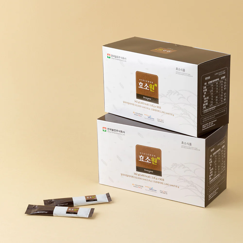 한국발효주식회사 효소원N 342g (3.8g X 90 Stick) HYOSOWON N ENZYME 342g (3.8g X 90 Stick) - Image 4