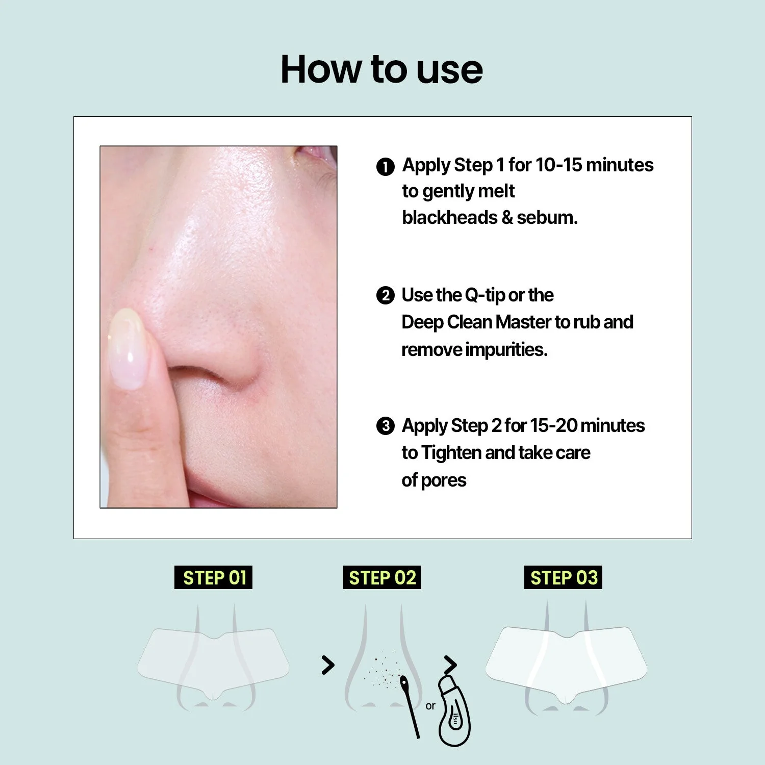 ILSO Natural Mild Clear Nose Pack 8ea + Deep Clean Master 일소 네추럴 마일드 클리어 노우즈 팩 8매입 + 딥 클린 마스터 - Image 8