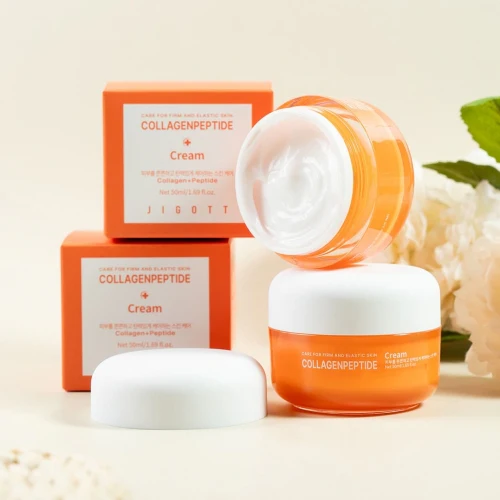 Jigott Collagen Peptide Cream 50ml 1.69 fl.oz 지고트 콜라겐 펩타이드 크림 50ml 1.69 fl.oz - Image 4