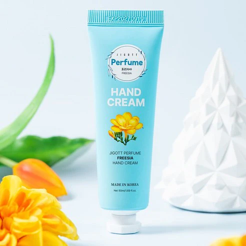 Jigott Perfume Assorted Hand Cream Set of 5 50ml / 1.69 fl.oz 지고트 퍼퓸 핸드크림 5종 50ml (Cherry Blossom/White Musk/Orange Citrus/Freesia/Lavender) - Image 6