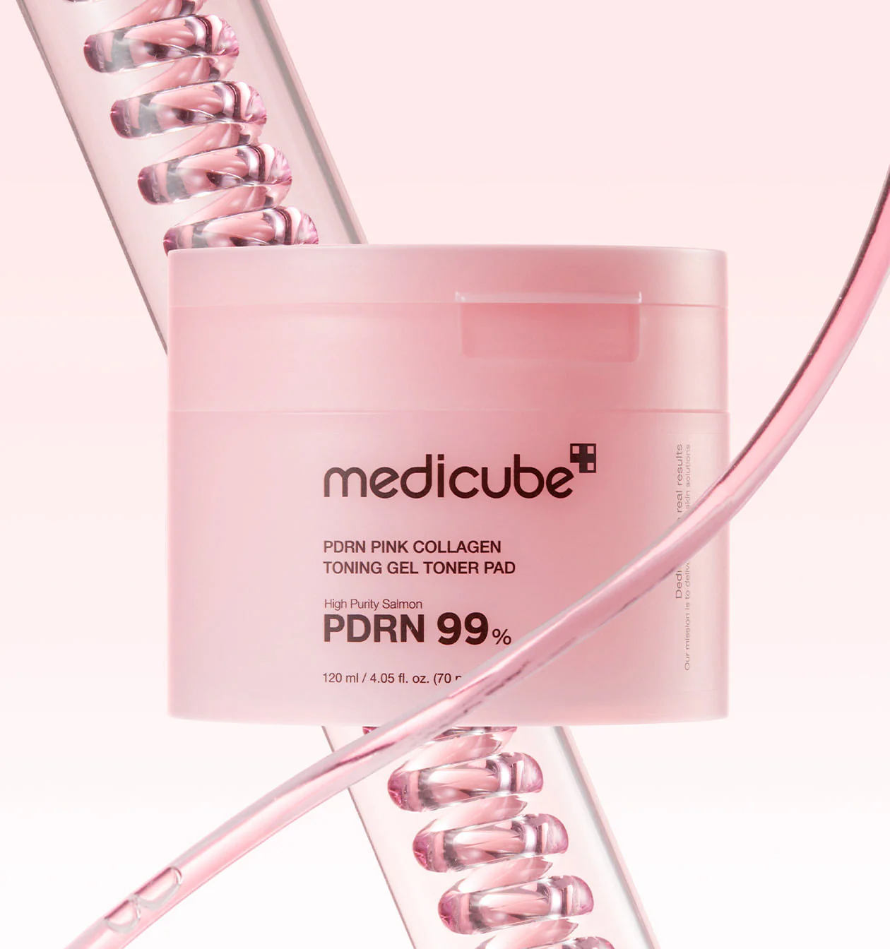 [Kpop Idol Pick] Medicube PDRN Pink Collagen Toning Gel Toner Pad 120ml / 70 Pads 메디큐브 PDRN 핑크 콜라겐 토닝 겔 토너 패드 - Image 2