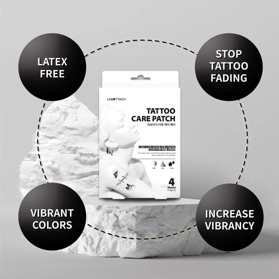 Labottach Tattoo Care Patch (for old tattoo) 4 Sheets 라보타치 타투 케어 패치 4매 - Image 3