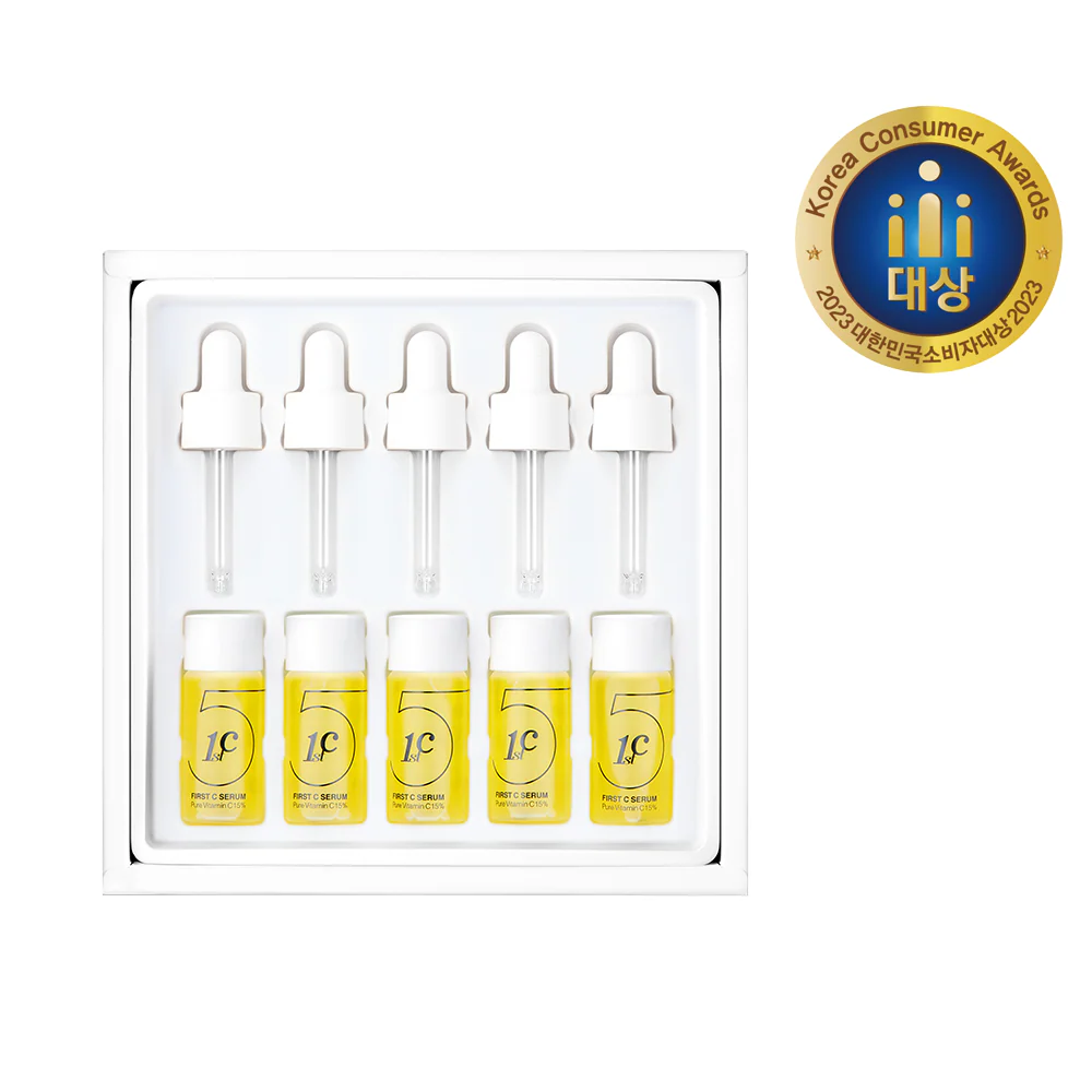 Liz K First C Serum Pure Vitamin C 15%, 10ml X 5ea 리즈케이 퍼스트 C 세럼 퓨어 비타민씨 10ml X 5ea