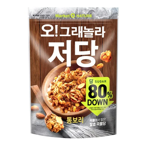 [PACK OF 2] Market O NATURE O! Granola Low Sugar Whole Barley Cereal 360g 마켓오네이처 오 그래놀라 저당 통보리 시리얼 360g - Image 3