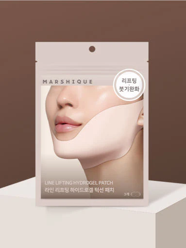 MARSHIQUE Line Lifting Hydrogel Chin Patch (3 Sheets) 마르시끄 라인 리프팅 하이드로겔 턱선 패치 3매 - Image 3