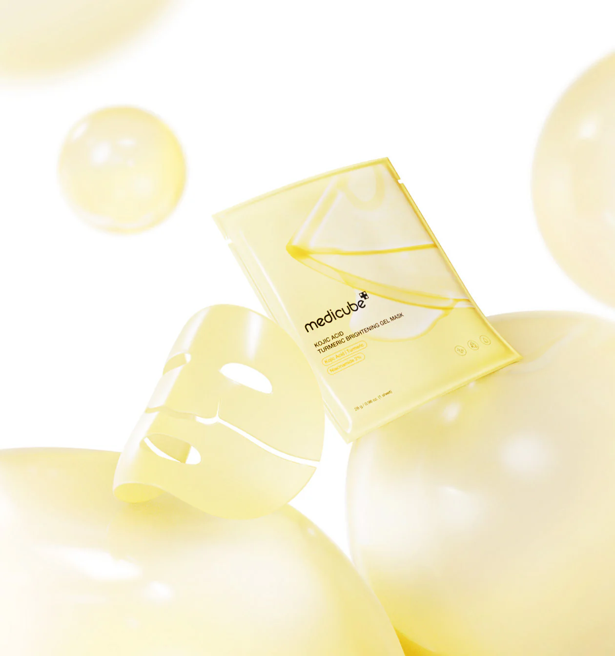 Medicube Kojic Acid Tumeric Brightening Gel Mask 28g / 0.98 oz. x 4ea 메디큐브 코직애씨드 터메릭 비타 겔 마스크 28g / 0.98 oz. x 4ea - Image 10