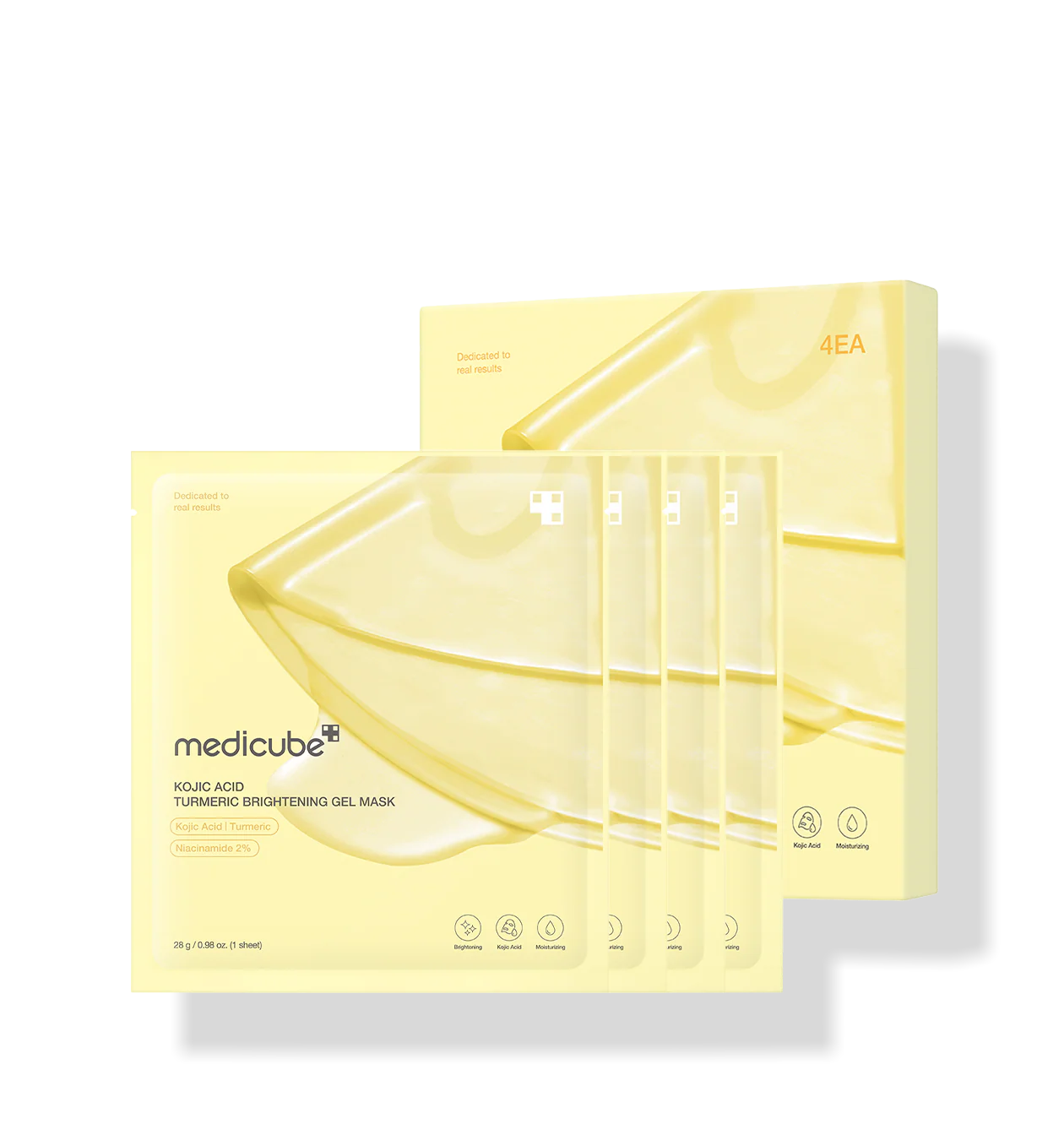 Medicube Kojic Acid Tumeric Brightening Gel Mask 28g / 0.98 oz. x 4ea 메디큐브 코직애씨드 터메릭 비타 겔 마스크 28g / 0.98 oz. x 4ea - Image 9