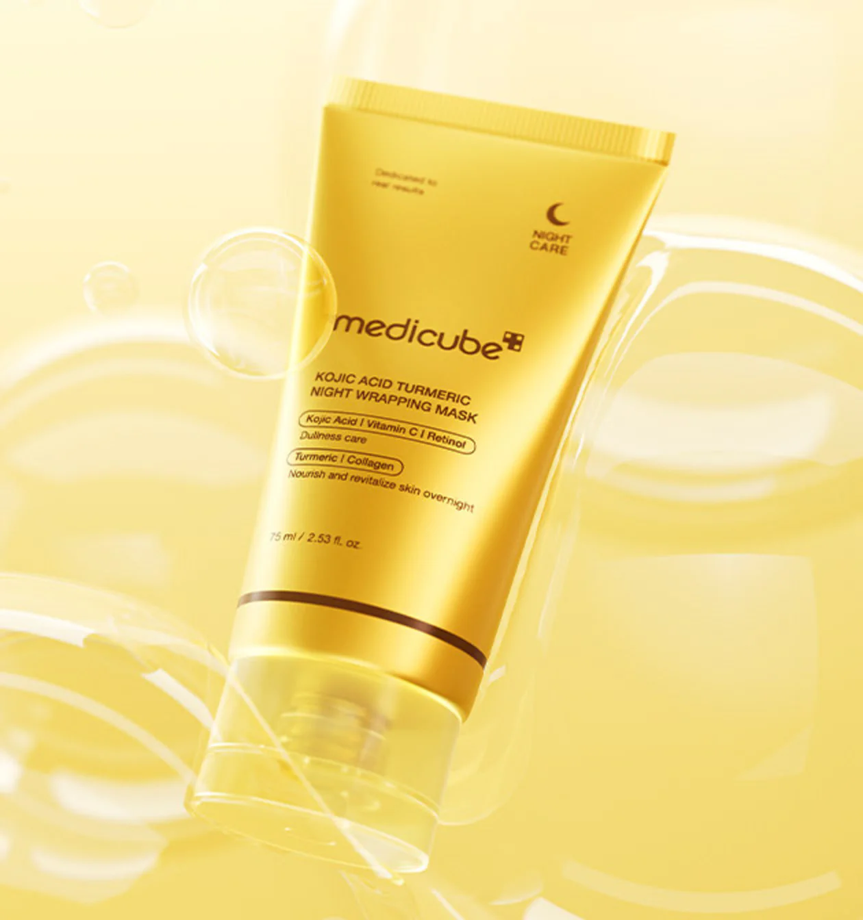 Medicube Kojic Acid Tumeric Night Wrapping Mask 75ml / 2.53 fl. oz. 메디큐브 코직애씨드 터메릭 비타 랩핑마스크 75ml / 2.53 fl. oz. - Image 14