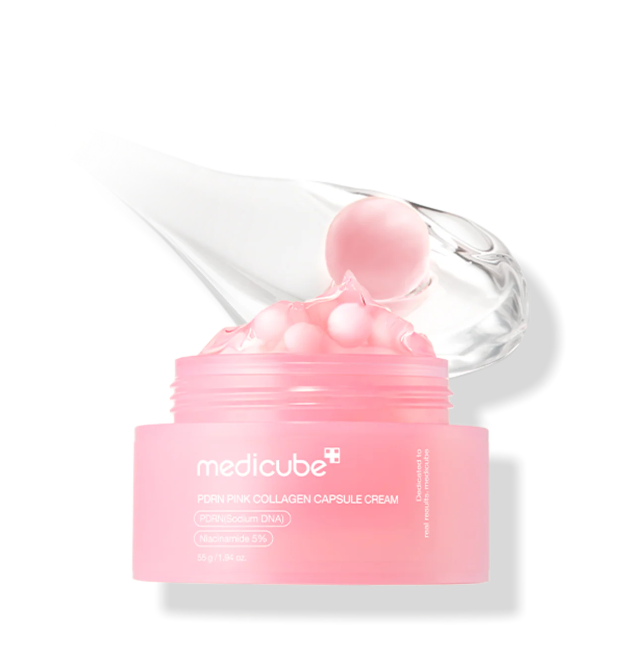 Medicube PDRN Pink Collagen Capsule Cream 55g 메디큐브 PDRN 핑크 콜라겐 캡슐 크림 55g - Image 4