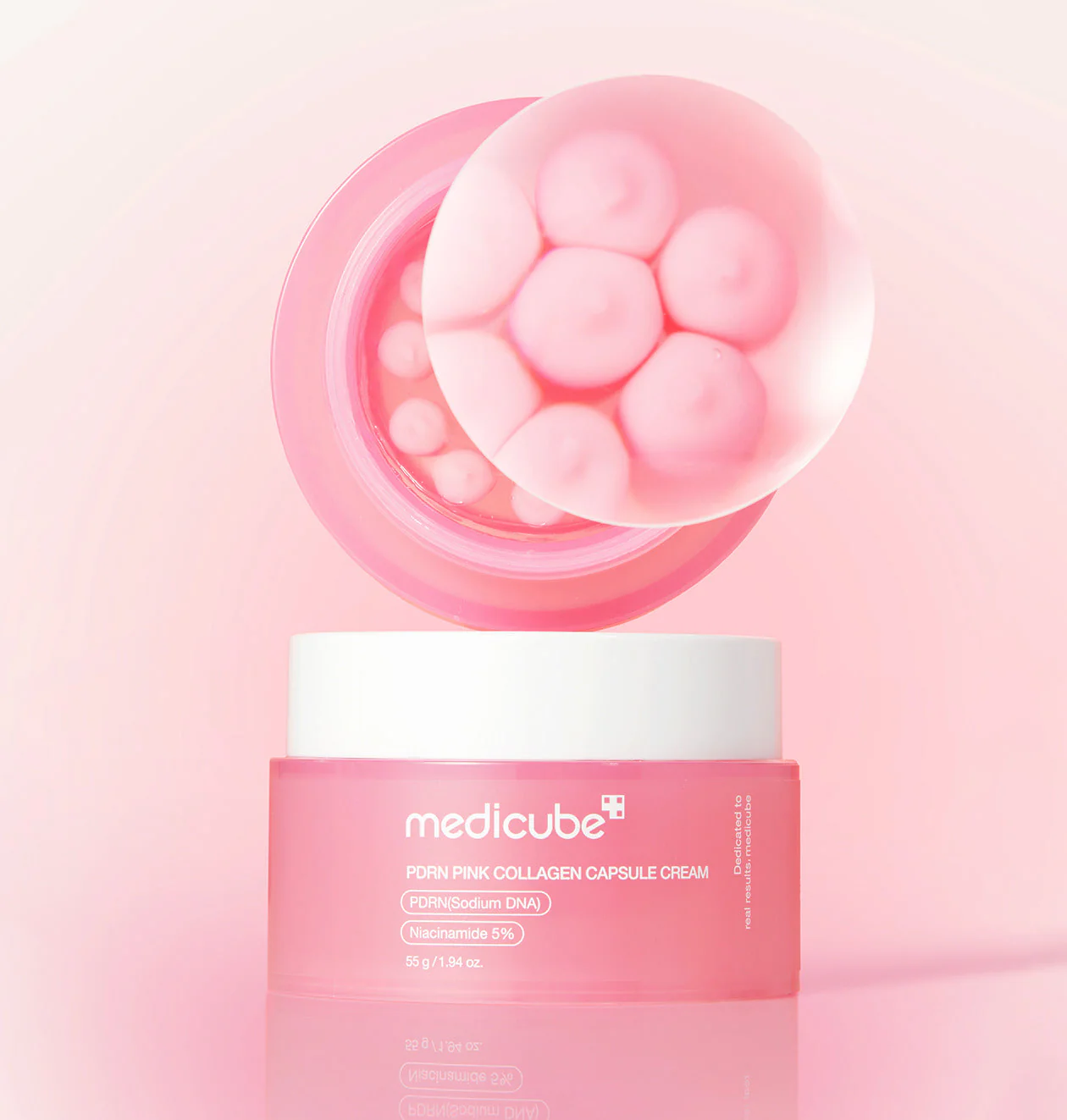 Medicube PDRN Pink Collagen Capsule Cream 55g 메디큐브 PDRN 핑크 콜라겐 캡슐 크림 55g - Image 5