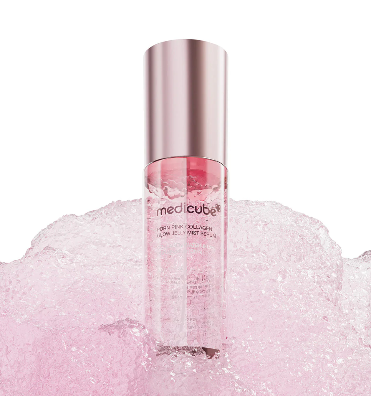 Medicube PDRN Pink Collagen Glow Jelly Mist Serum 100ml 메디큐브 피디알엔 핑크 콜라겐 글로우 젤리 미스트 세럼 100ml
