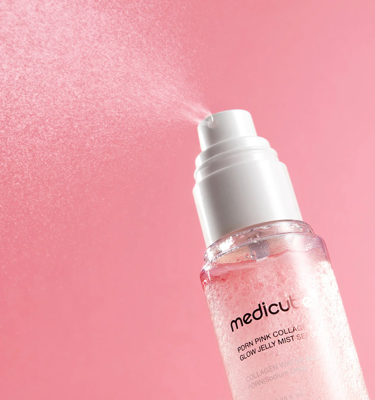 Medicube PDRN Pink Collagen Glow Jelly Mist Serum 100ml 메디큐브 피디알엔 핑크 콜라겐 글로우 젤리 미스트 세럼 100ml - Image 7