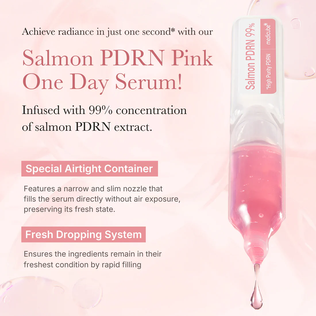 Medicube PDRN Pink One Day Serum PDRN 10EA 메디큐브 핑크 원데이 세럼 10개입 - Image 3