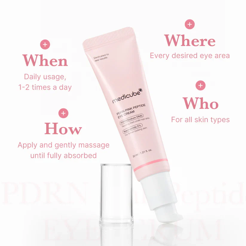 Medicube PDRN Pink Peptide Eye Cream 30ml 메디큐브 PDRN 핑크 펩타이드 아이크림 30ml - Image 9
