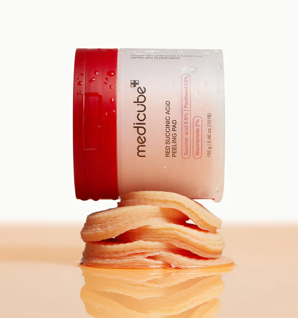 Medicube Red Succinic Acid Panthenol Pads 메디큐브 레드 석시닉 애씨드 패드 트러블개선 - Image 2