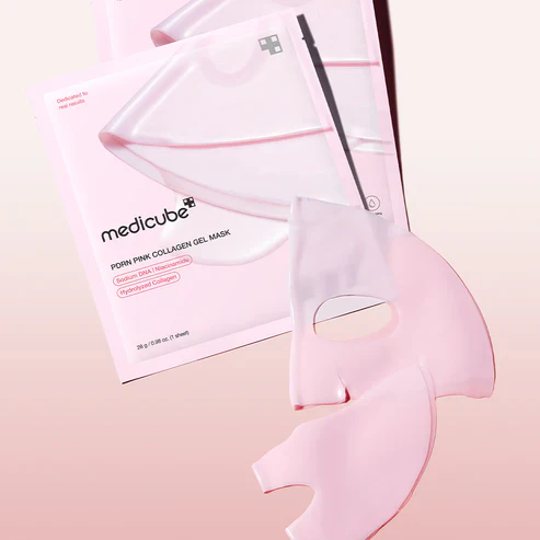 Medicube Salmon PDRN Pink Collagen Jelly Gel Mask 4EA 메디큐브 PDRN 핑크 콜라겐 겔 마스크 4매입 - Image 10