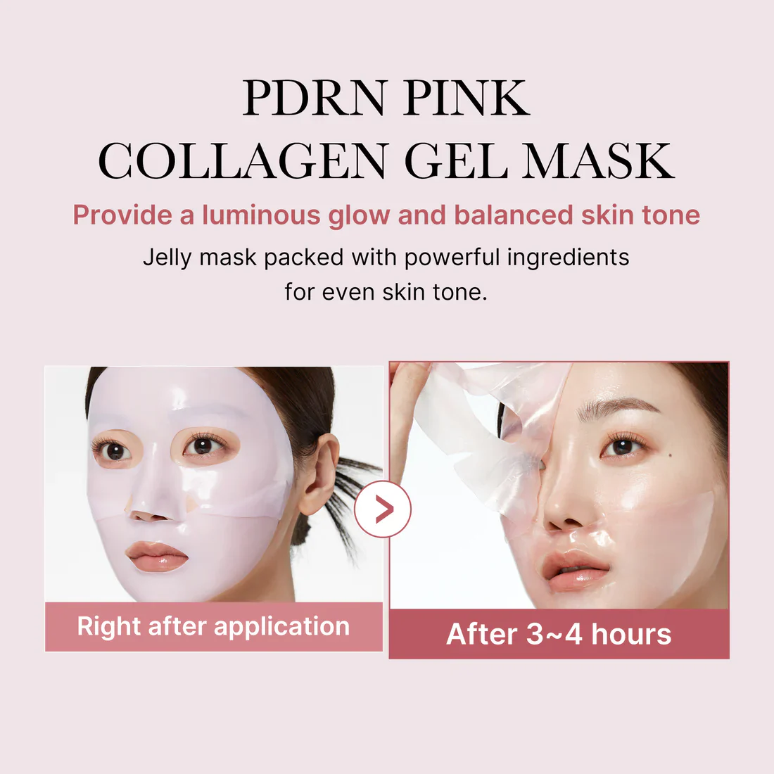 Medicube Salmon PDRN Pink Collagen Jelly Gel Mask 4EA 메디큐브 PDRN 핑크 콜라겐 겔 마스크 4매입 - Image 7
