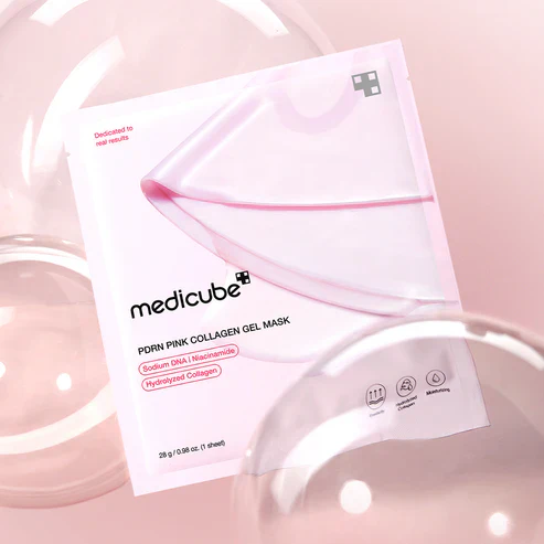 Medicube Salmon PDRN Pink Collagen Jelly Gel Mask 4EA 메디큐브 PDRN 핑크 콜라겐 겔 마스크 4매입 - Image 9