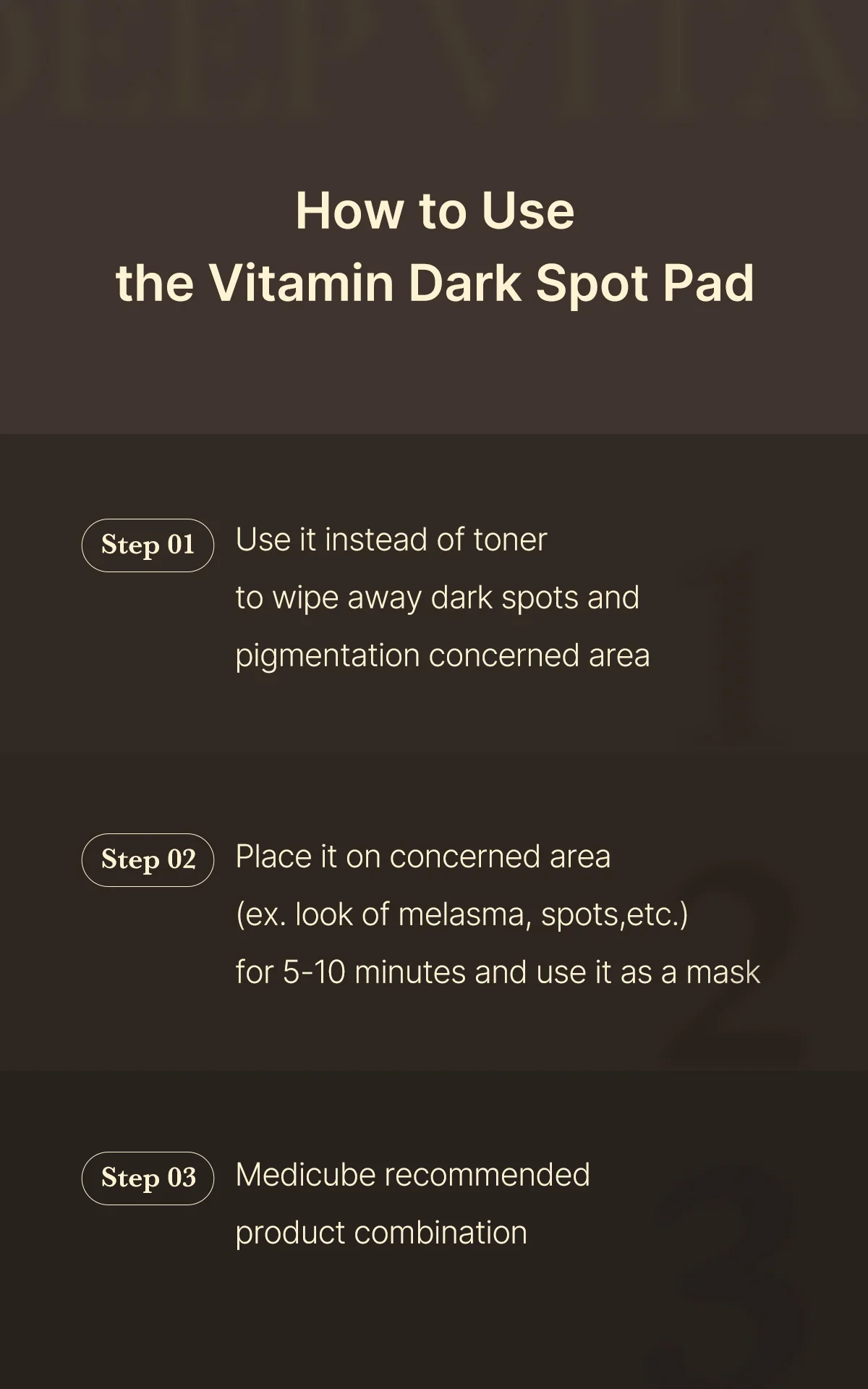 Medicube Vitamin C Dark Spot Pad 70Pads 메디큐브 딥 비타C 패드 70Pads - Image 14