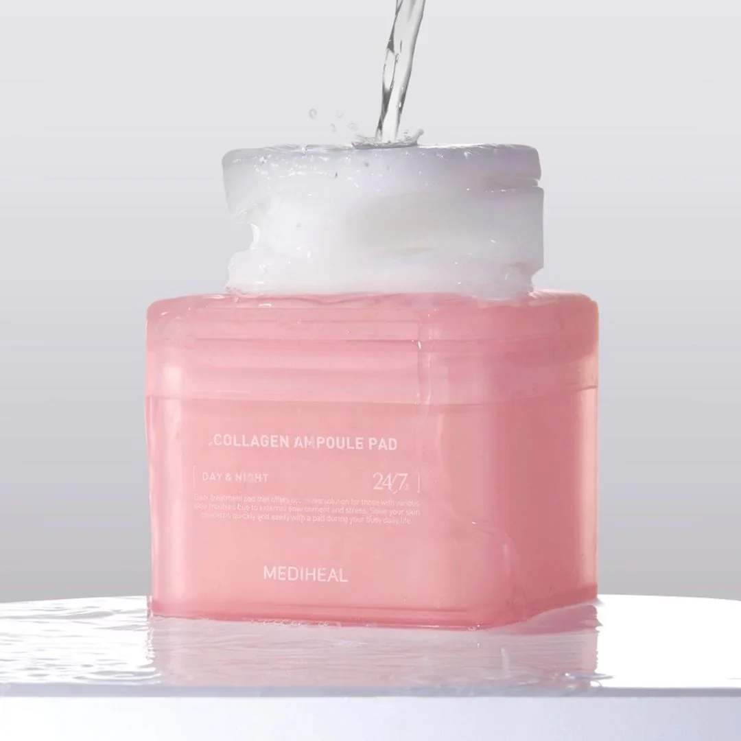 MEDIHEAL COLLAGEN AMPOULE PAD 100PADS 메디힐 탄력 콜라겐 채움 패드 100패드 - Image 10