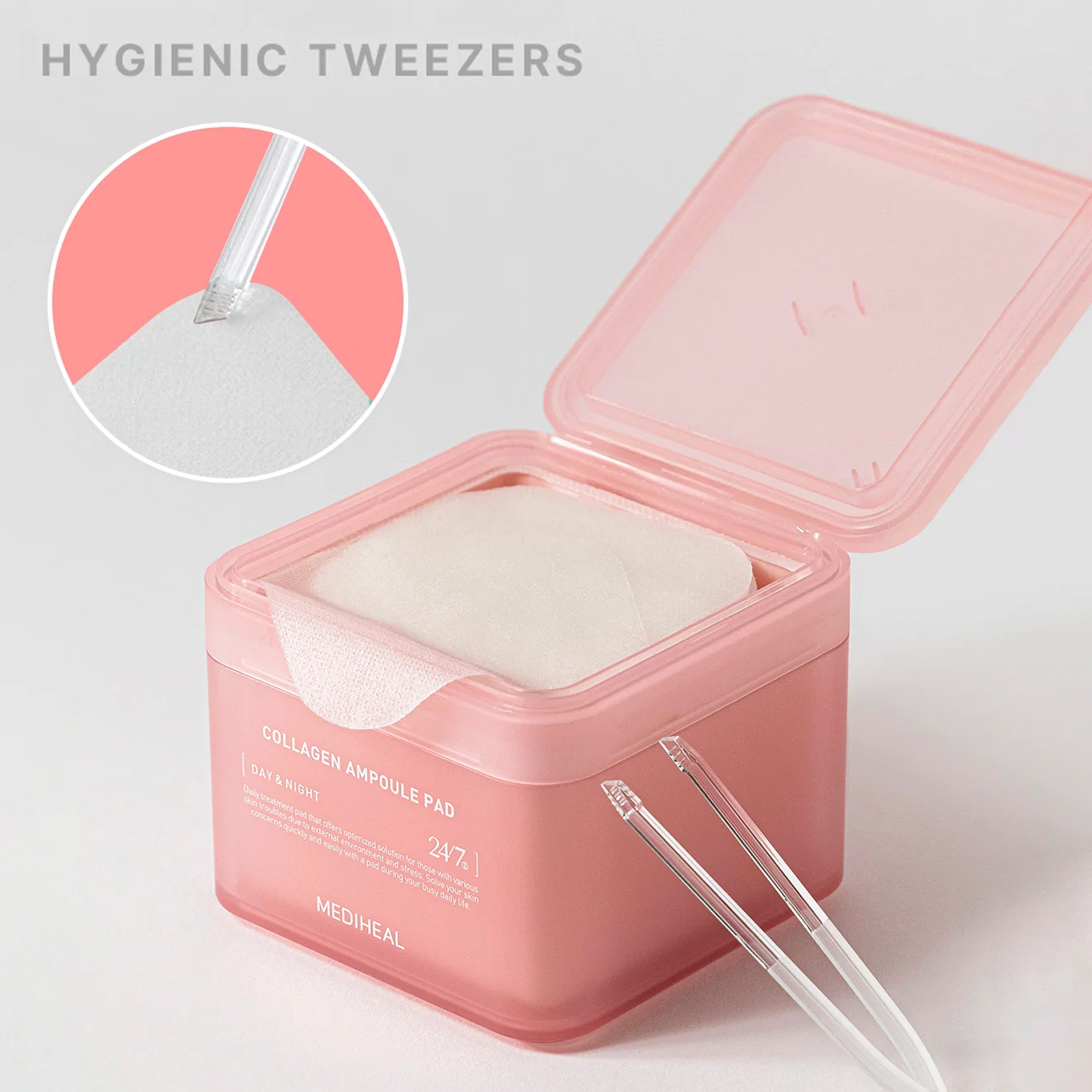 MEDIHEAL COLLAGEN AMPOULE TONER PAD 100 PADS+100 PADS REFILL 메디힐 콜라겐 앰플 토너 패드 100PADS+100 PADS REFILL - Image 4