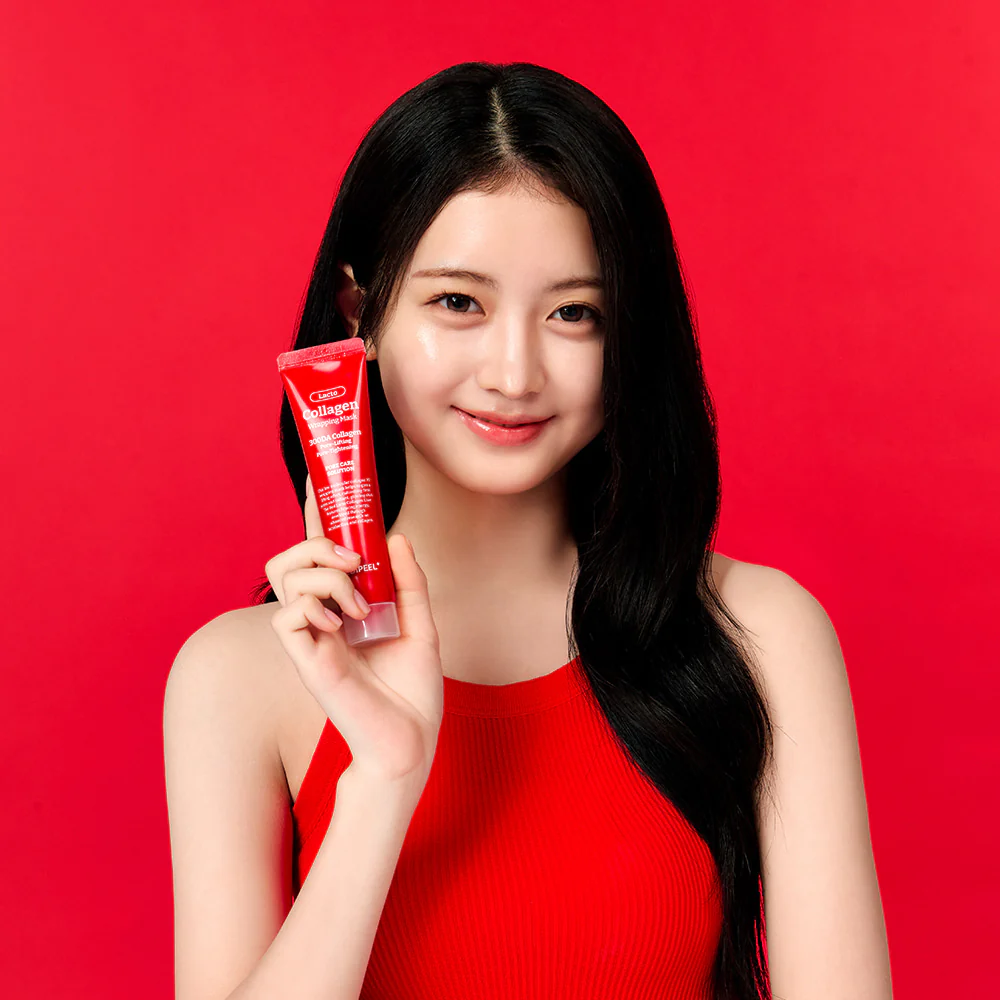 MEDIPEEL Red Lacto Collagen Wrapping Mask 70ml 메디필 레드 락토 콜라겐 랩핑 마스크 70ml - Image 2