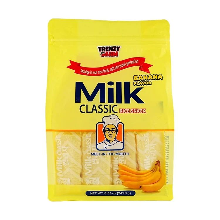 [PACK OF 3] Milk Classic Rice Crackers Banana Flavor 240g 밀크 클래식 쌀과자 바나나 240g - Image 2