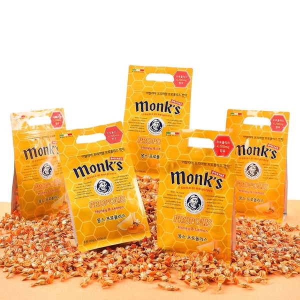 Monk's Propolis Candy Honey & Lemon 280g 몽스 프로폴리스 캔디 허니 앤 레몬 280g - Image 2