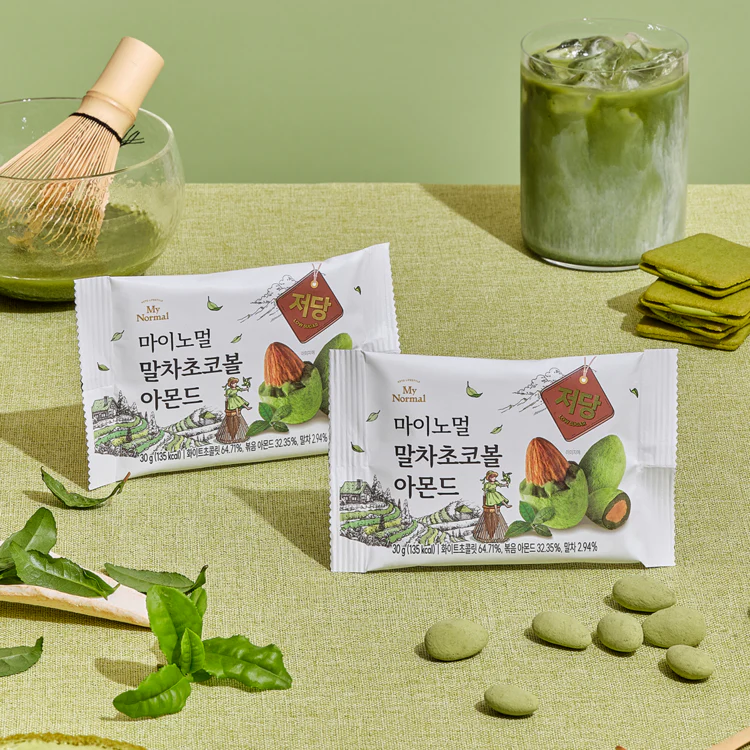 My Normal Low-Sugar Choco ball Almond 4 Flavors (Dark, Matcha, Mint) 5g X 5EA 마이노멀 저당 초코볼 아몬드 4가지 맛 (다크, 말차, 민트) 5g X 5개입 - Image 8
