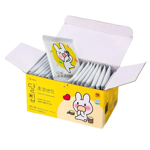 Nature Oda Dal Chip Choco Sand 12g x 20EA 네이처오다 달칩 초코 샌드 12g x 20개입