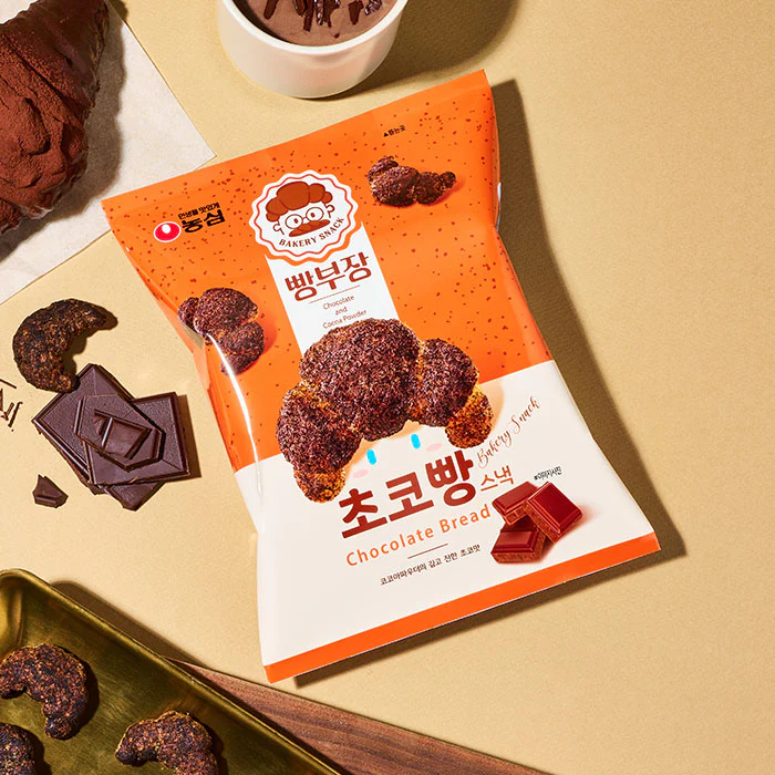 [PACK OF 3] NONGSHIM CHOCOLATE BREAD BAKERY SNACK 55g 농심 빵부장 초코빵 스낵 55g - Image 4