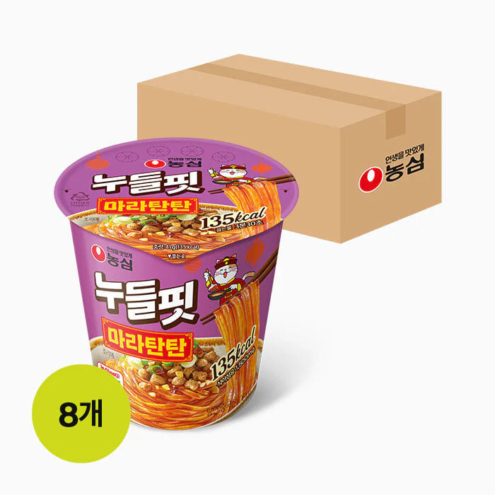 Nongshim Noodle Fit Mala Tantan 8EA 농심 누들핏 마라탄탄 8개입 - Image 2