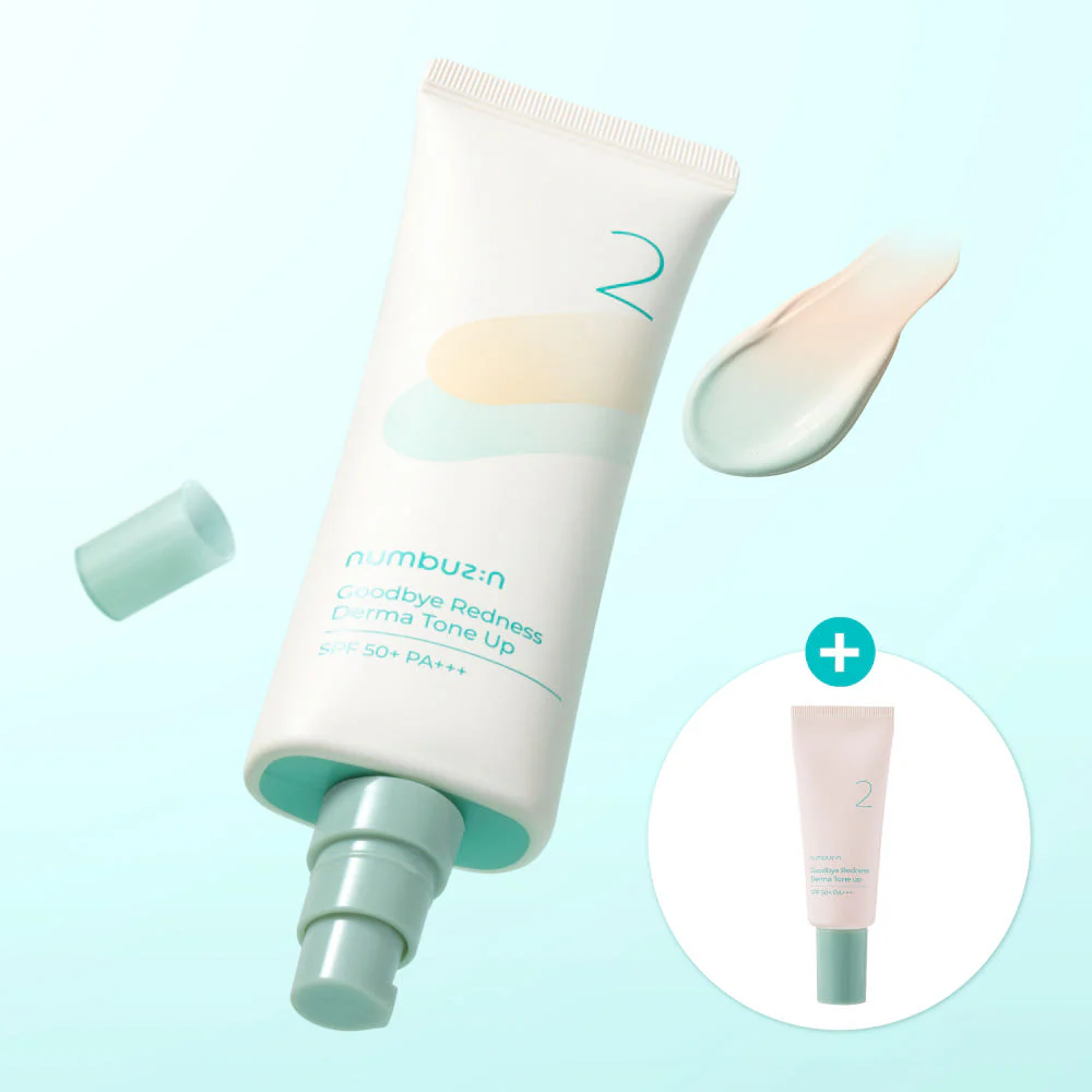 Numbuzin No.2 Goodbye Redness Derma Tone Up SPF 50+ PA+++ 50ml / 1.69 fl.oz. 넘버즈인 2번 굿바이레드 그린더마 커버톤업 SPF50+ PA+++, 50ml - Image 4