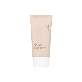 NUMBUZIN No.3 Porcelain Base-skip Tone Up Beige SPF50+ PA++++, 50ml 넘버즈인 3번 도자기결 파데스킵 톤업베이지 SPF50+ PA++++, 50ml - Image 3