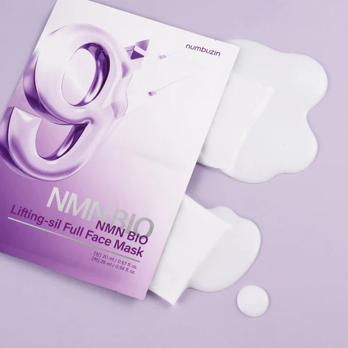 Numbuzin No.9 Nad Bio Lifting Full Cover Facial mask 4EA 넘버즈인 9번 NMN BIO 리프팅 풀페이스팩 4개입 - Image 4