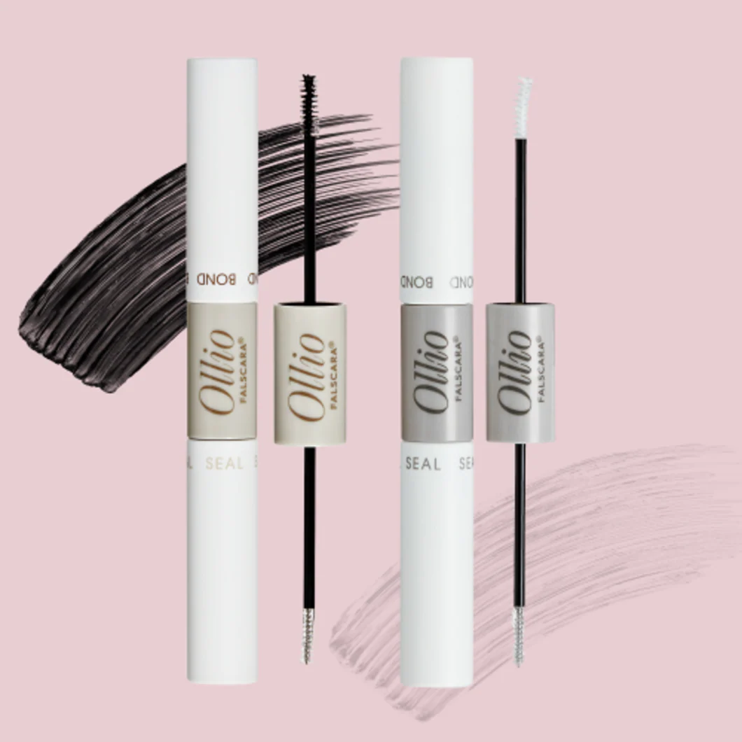 Ollio FALSCARA® Bond & Seal Mascara Adhesive Dual Tip Clear / Black 올리오 펄스카라 본드앤실 듀얼팁 속눈썹 본드 마스카라 클리어 / 블랙 - Image 2