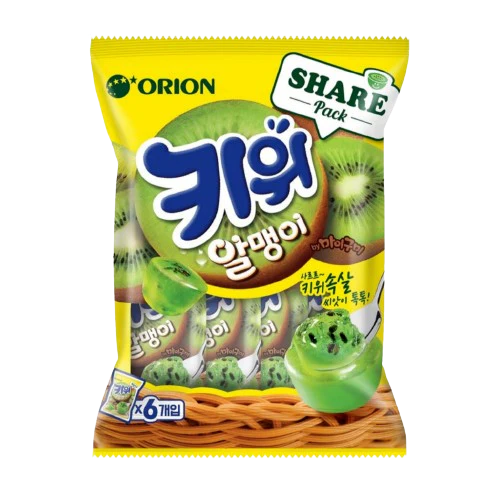 ORION Peelable gummies Kernel Jelly 216g (36g X 6EA) 4 flavors 오리온 후르츠 알맹이 젤리 216g (36g X 6EA) 4가지맛 - Image 2