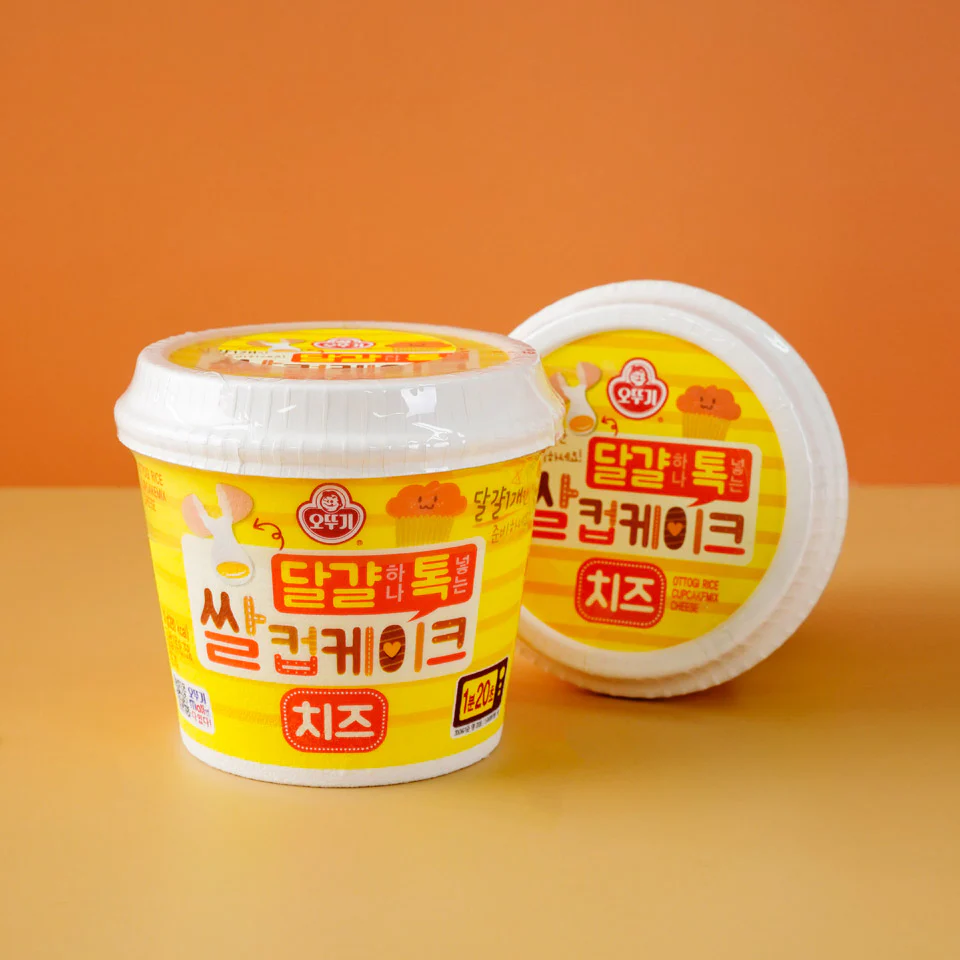 [PACK OF 3] Ottogi Rice Cupcake with Popping in One Egg Three Flavors (Choco/Cheese/Sweet Banana) 오뚜기 달걀하나톡넣는 쌀컵케이크 3가지 맛 (초코/치즈/스윗바나나) - Image 5