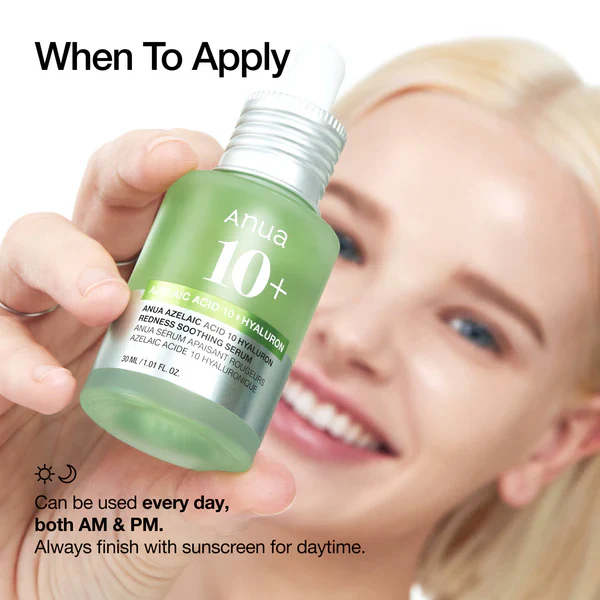 Anua Azelaic Acid 100 Hyaluron Redness Soothing Serum 1.01 fl. oz. / 30ml - Image 3