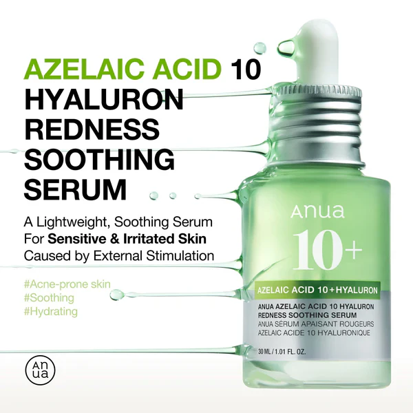 Anua Azelaic Acid 100 Hyaluron Redness Soothing Serum 1.01 fl. oz. / 30ml - Image 9