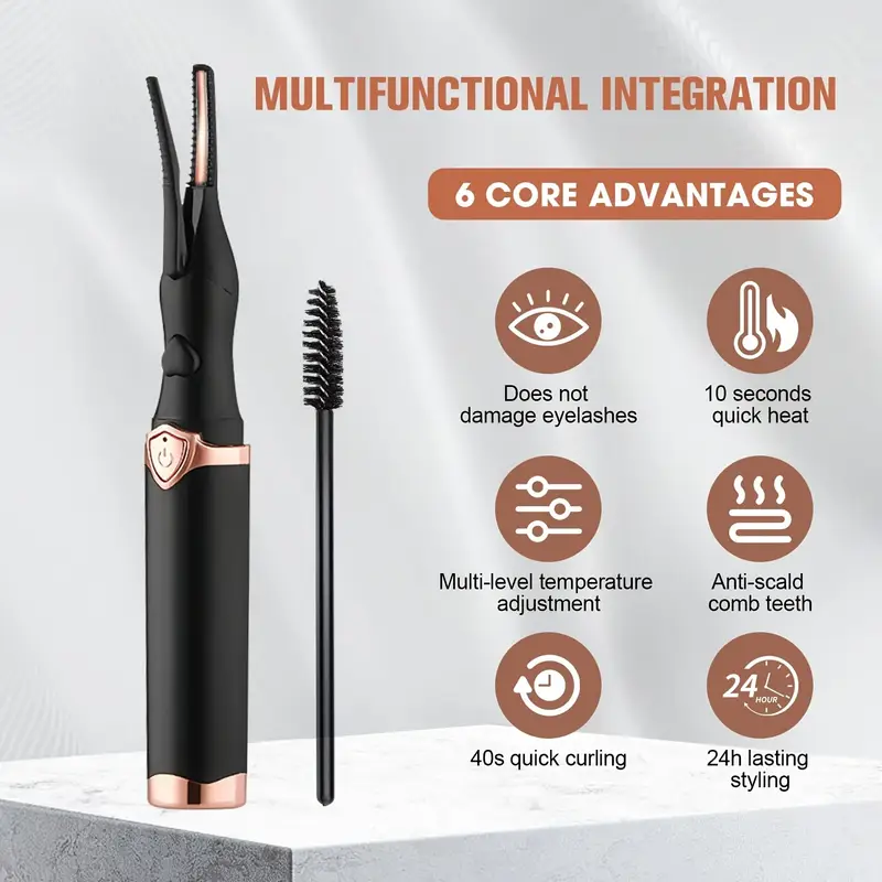 Clip & Comb 2-in-1 Clip Type Heated Lash Curler (USB Rechargeable) 집게형 속눈썹 히팅 컬링기 - Image 3