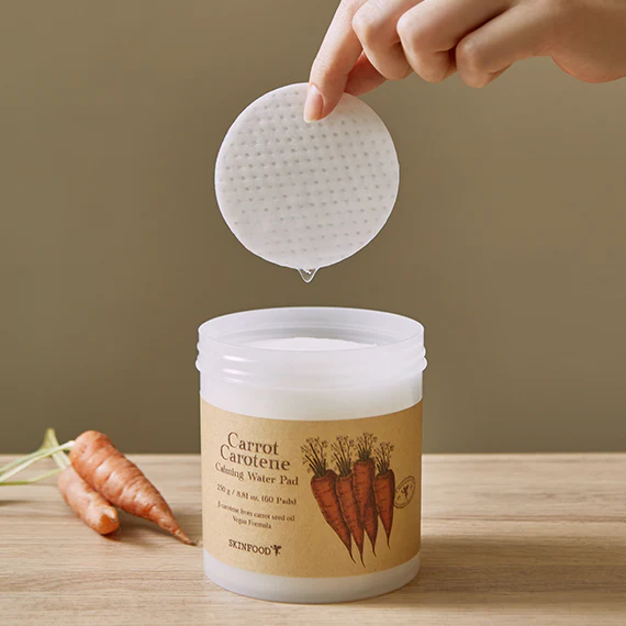 SKIN FOOD Carrot Carotene Calming Water Pad 60Pads 스킨푸드 캐롯 카로틴 카밍 워터 패드 60패 (당근패드) - Image 4
