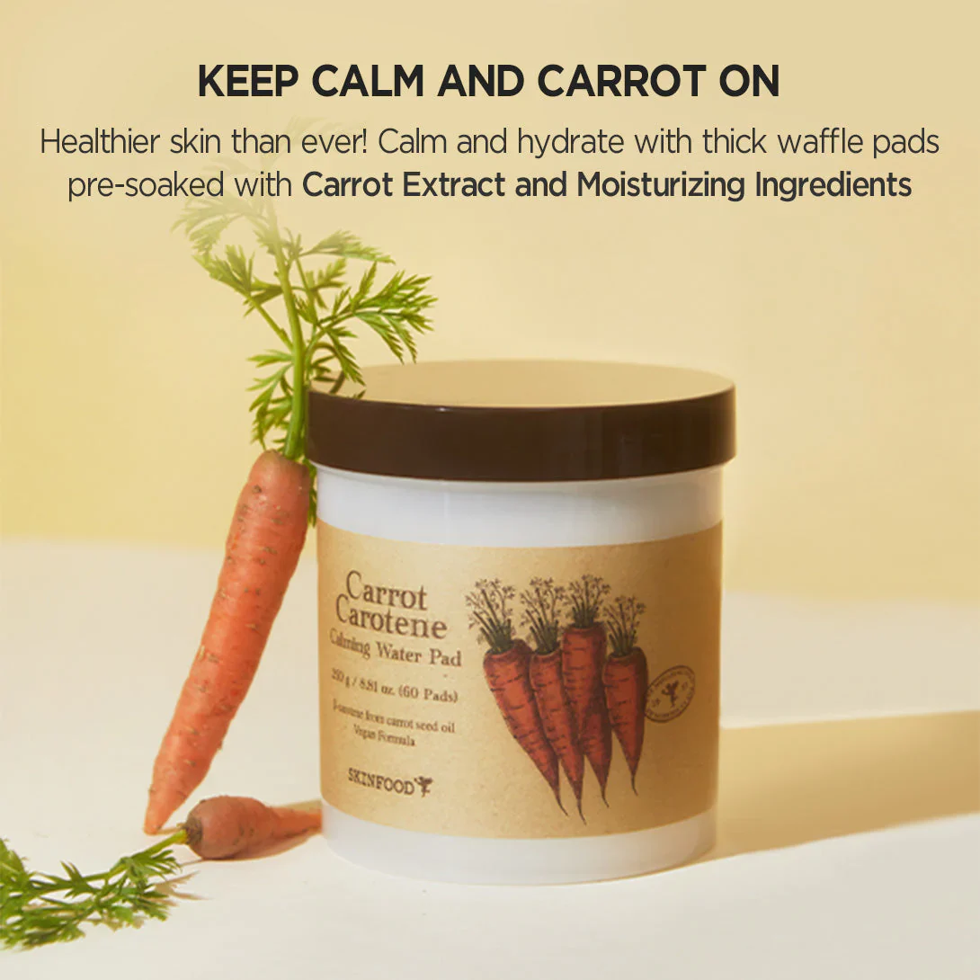 SKIN FOOD Carrot Carotene Calming Water Pad 60Pads 스킨푸드 캐롯 카로틴 카밍 워터 패드 60패 (당근패드) - Image 6