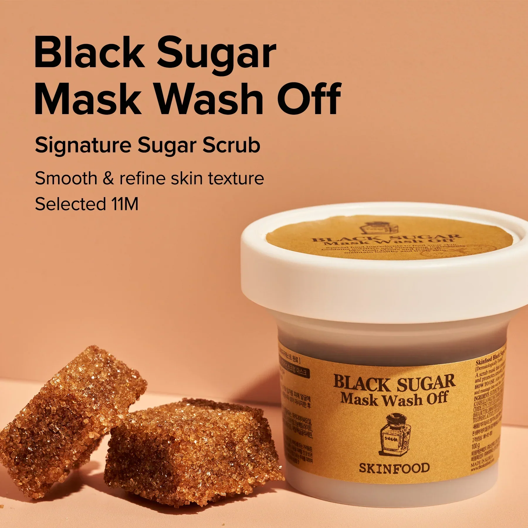 SKINFOOD Black Sugar Mask Wash Off 120g 스킨푸드 블랙슈가 마스크 워시오프 120g - Image 10