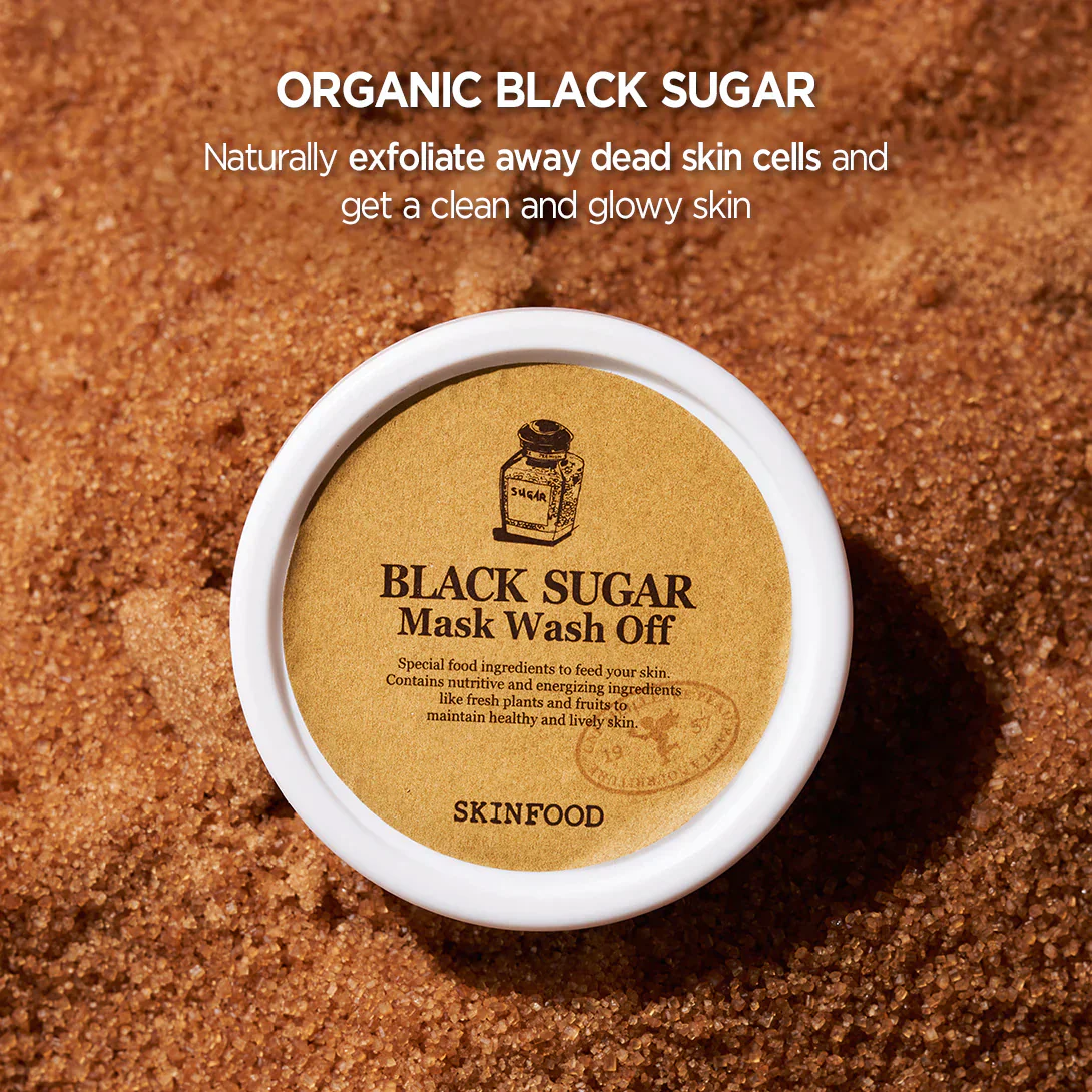 SKINFOOD Black Sugar Mask Wash Off 120g 스킨푸드 블랙슈가 마스크 워시오프 120g - Image 4